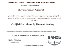 Certified Practitioner of Shamanic Healing